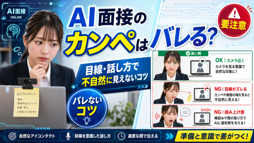 AI面接のカンペ